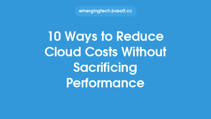 10 Ways to Reduce Cloud Costs Without Sacrificing Performance Thumbnail