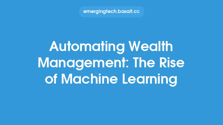 Automating Wealth Management: The Rise of Machine Learning Thumbnail