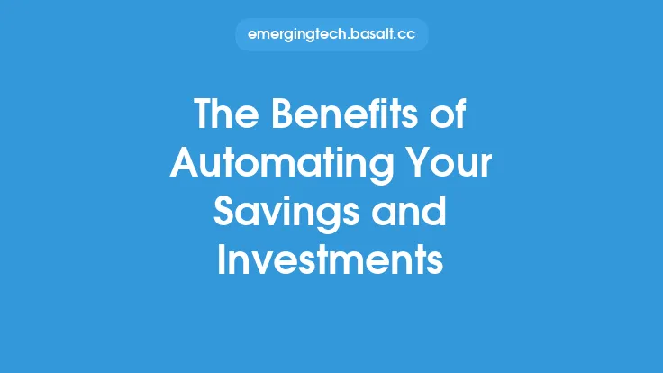 The Benefits of Automating Your Savings and Investments Thumbnail