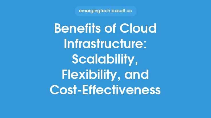 Benefits of Cloud Infrastructure: Scalability, Flexibility, and Cost-Effectiveness Thumbnail