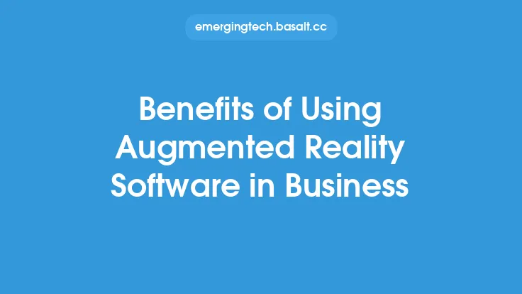 Benefits of Using Augmented Reality Software in Business Thumbnail