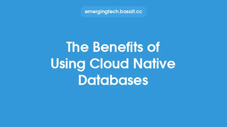 The Benefits of Using Cloud Native Databases Thumbnail