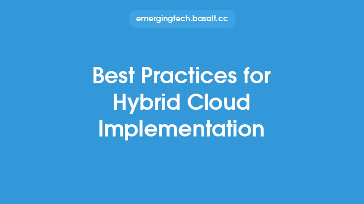 Best Practices for Hybrid Cloud Implementation Thumbnail
