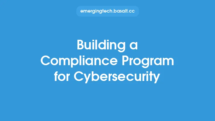 Building a Compliance Program for Cybersecurity Thumbnail