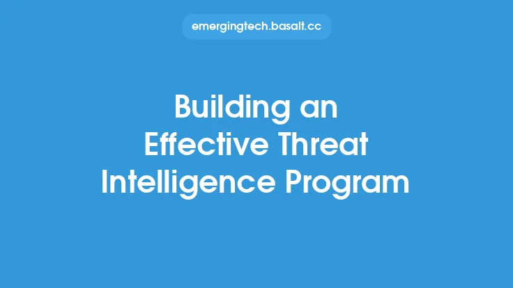 Building an Effective Threat Intelligence Program Thumbnail