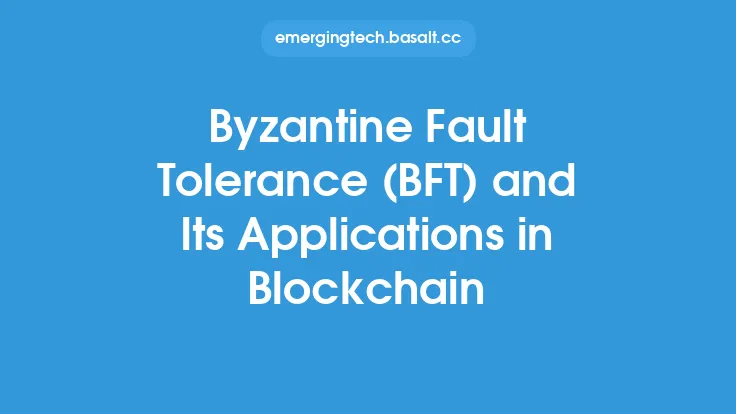 Byzantine Fault Tolerance (BFT) and Its Applications in Blockchain Thumbnail