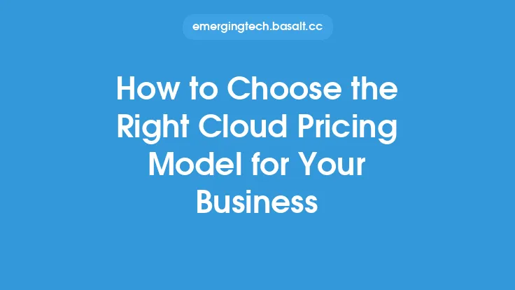 How to Choose the Right Cloud Pricing Model for Your Business Thumbnail
