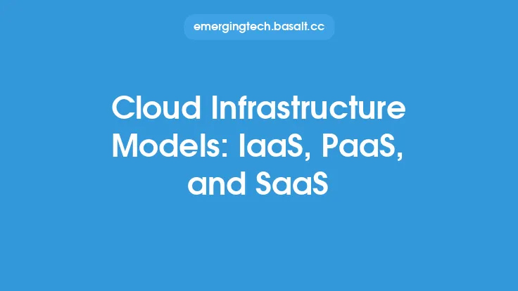 Cloud Infrastructure Models: IaaS, PaaS, and SaaS Thumbnail