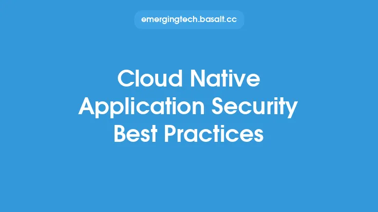 Cloud Native Application Security Best Practices Thumbnail
