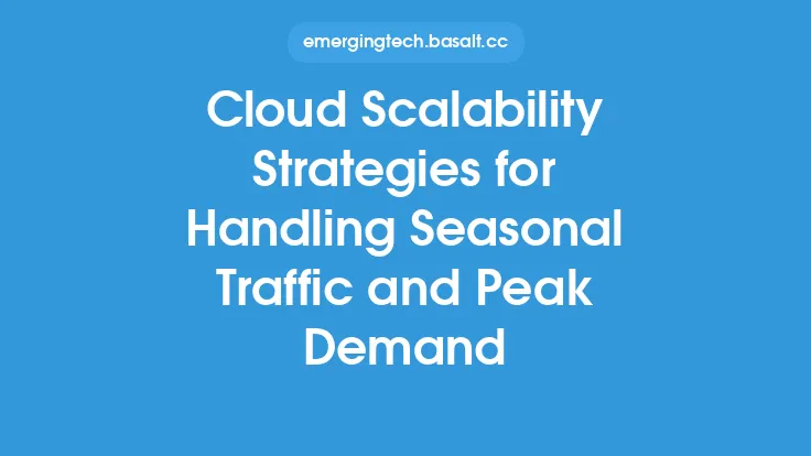 Cloud Scalability Strategies for Handling Seasonal Traffic and Peak Demand Thumbnail