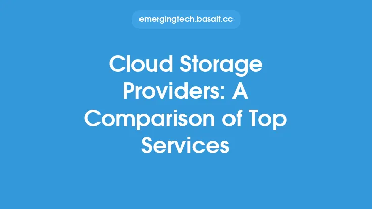 Cloud Storage Providers: A Comparison of Top Services Thumbnail