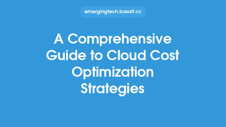 A Comprehensive Guide to Cloud Cost Optimization Strategies Thumbnail
