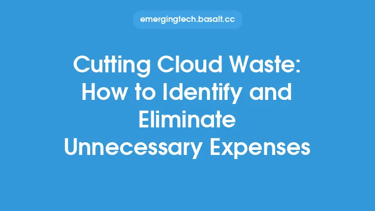 Cutting Cloud Waste: How to Identify and Eliminate Unnecessary Expenses Thumbnail