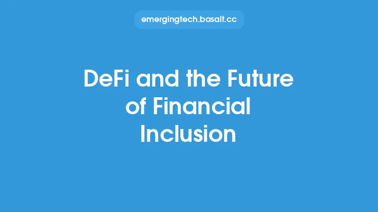 DeFi and the Future of Financial Inclusion Thumbnail