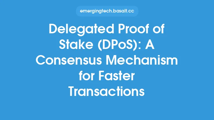 Delegated Proof of Stake (DPoS): A Consensus Mechanism for Faster Transactions Thumbnail