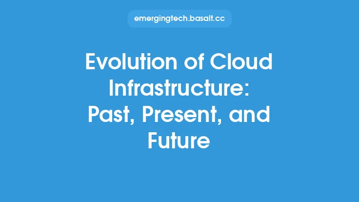 Evolution of Cloud Infrastructure: Past, Present, and Future Thumbnail