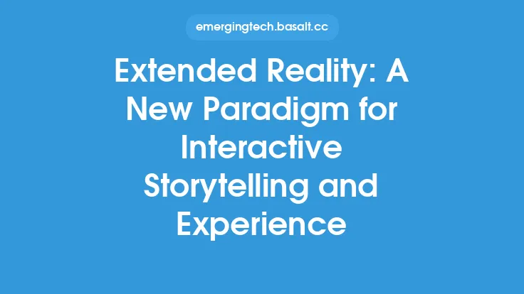 Extended Reality: A New Paradigm for Interactive Storytelling and Experience Thumbnail