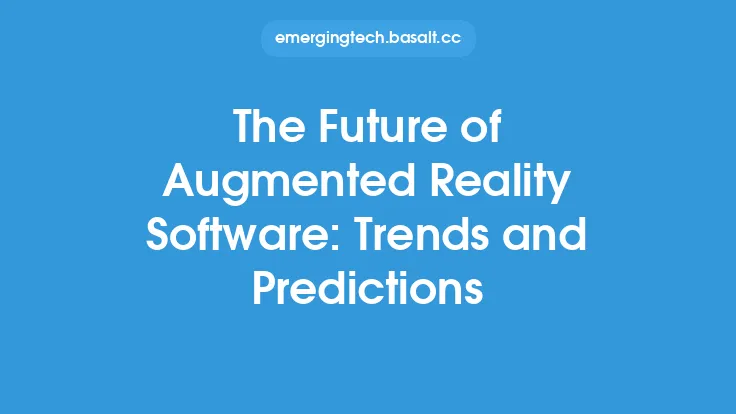 The Future of Augmented Reality Software: Trends and Predictions Thumbnail