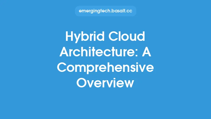 Hybrid Cloud Architecture: A Comprehensive Overview Thumbnail