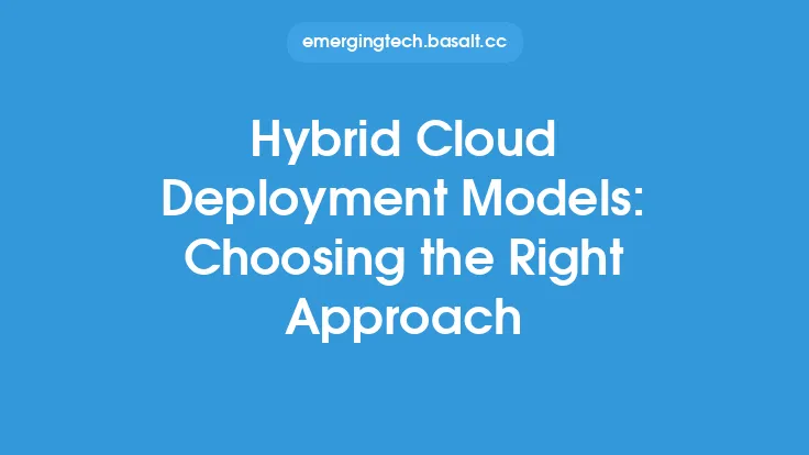 Hybrid Cloud Deployment Models: Choosing the Right Approach Thumbnail