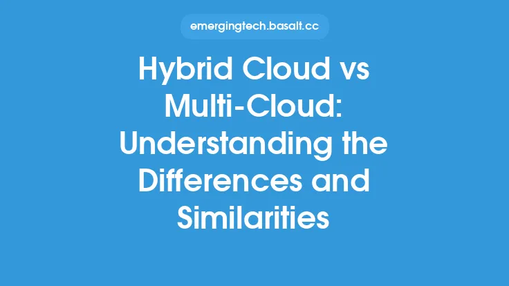 Hybrid Cloud vs Multi-Cloud: Understanding the Differences and Similarities Thumbnail