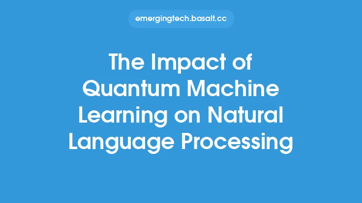 The Impact of Quantum Machine Learning on Natural Language Processing Thumbnail