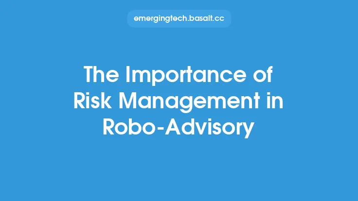 The Importance of Risk Management in Robo-Advisory Thumbnail