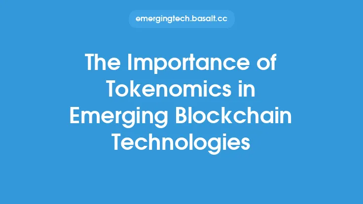 The Importance of Tokenomics in Emerging Blockchain Technologies Thumbnail