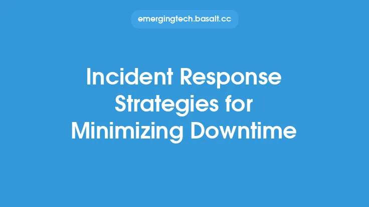 Incident Response Strategies for Minimizing Downtime Thumbnail