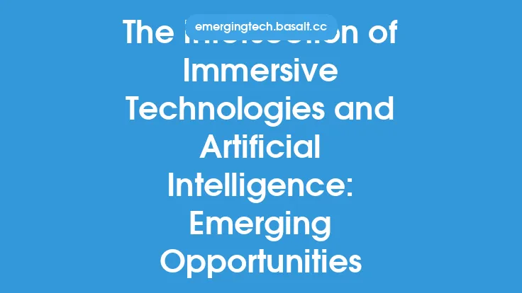 The Intersection of Immersive Technologies and Artificial Intelligence: Emerging Opportunities Thumbnail