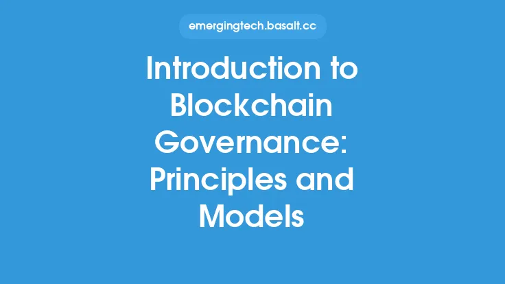 Introduction to Blockchain Governance: Principles and Models Thumbnail