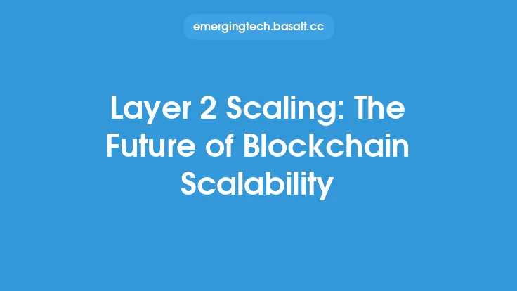 Layer 2 Scaling: The Future of Blockchain Scalability Thumbnail