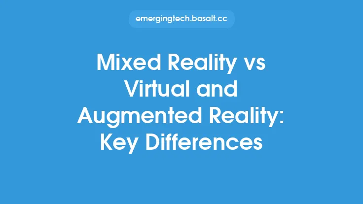 Mixed Reality vs Virtual and Augmented Reality: Key Differences Thumbnail