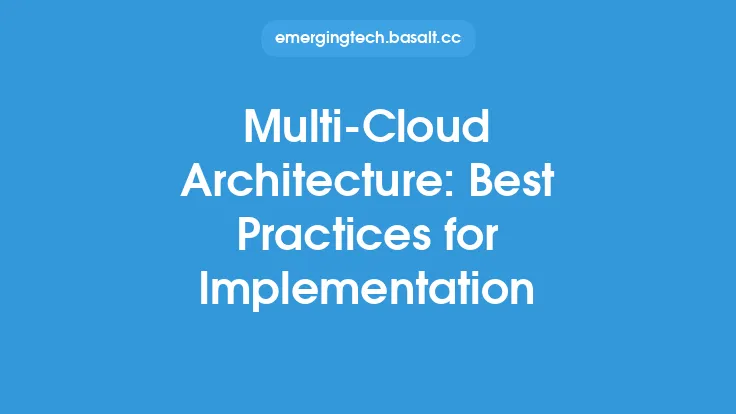 Multi-Cloud Architecture: Best Practices for Implementation Thumbnail