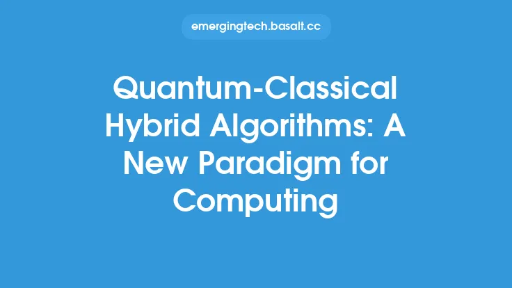 Quantum-Classical Hybrid Algorithms: A New Paradigm for Computing Thumbnail