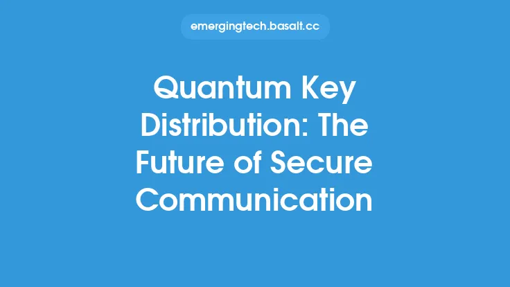 Quantum Key Distribution: The Future of Secure Communication Thumbnail