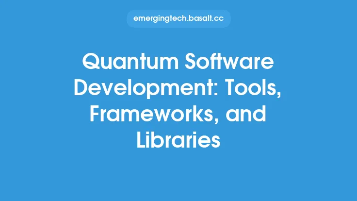 Quantum Software Development: Tools, Frameworks, and Libraries Thumbnail