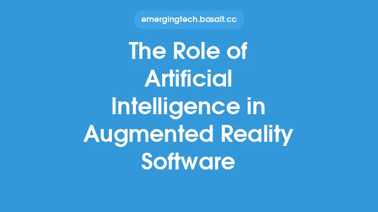The Role of Artificial Intelligence in Augmented Reality Software Thumbnail