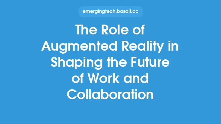 The Role of Augmented Reality in Shaping the Future of Work and Collaboration Thumbnail