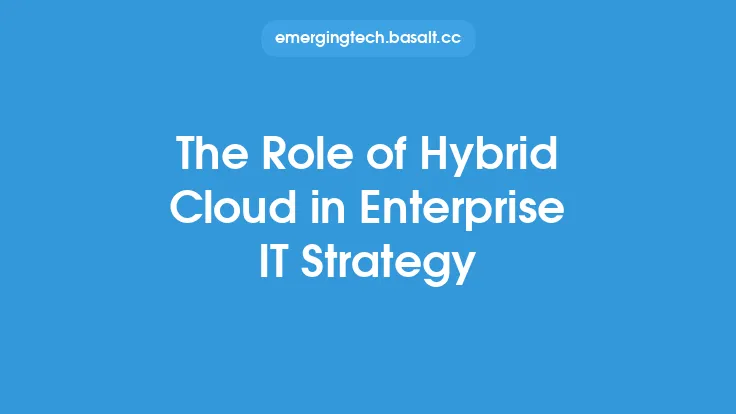 The Role of Hybrid Cloud in Enterprise IT Strategy Thumbnail