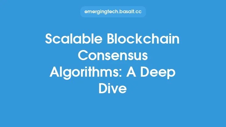 Scalable Blockchain Consensus Algorithms: A Deep Dive Thumbnail