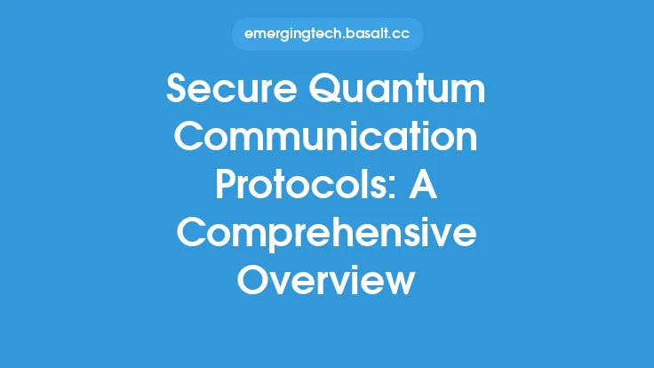 Secure Quantum Communication Protocols: A Comprehensive Overview Thumbnail