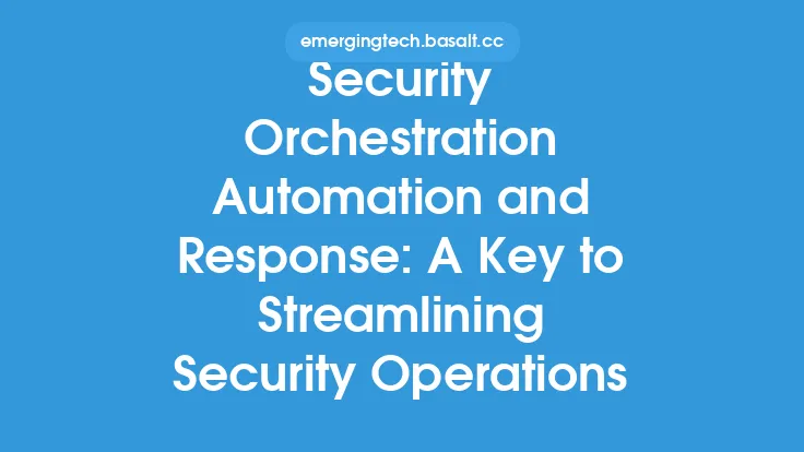 Security Orchestration Automation and Response: A Key to Streamlining Security Operations Thumbnail
