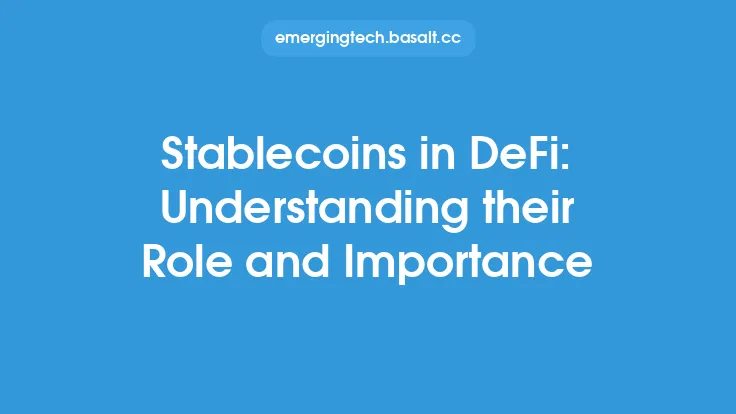 Stablecoins in DeFi: Understanding their Role and Importance Thumbnail