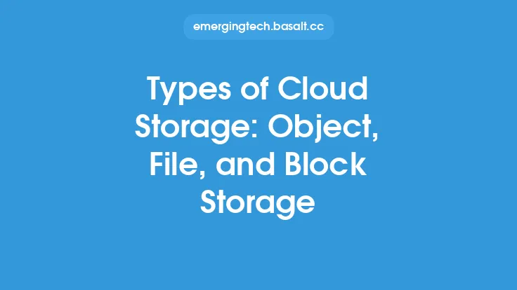 Types of Cloud Storage: Object, File, and Block Storage Thumbnail
