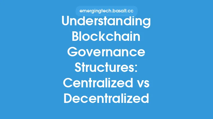 Understanding Blockchain Governance Structures: Centralized vs Decentralized Thumbnail