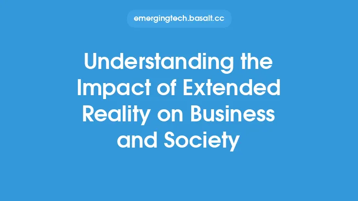 Understanding the Impact of Extended Reality on Business and Society Thumbnail