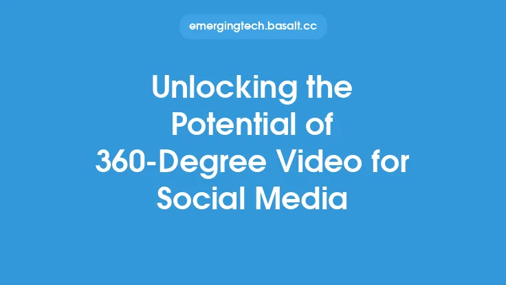 Unlocking the Potential of 360-Degree Video for Social Media Thumbnail