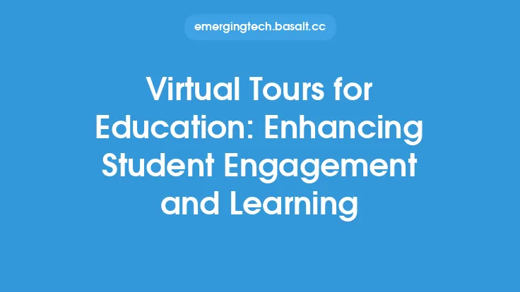 Virtual Tours for Education: Enhancing Student Engagement and Learning Thumbnail